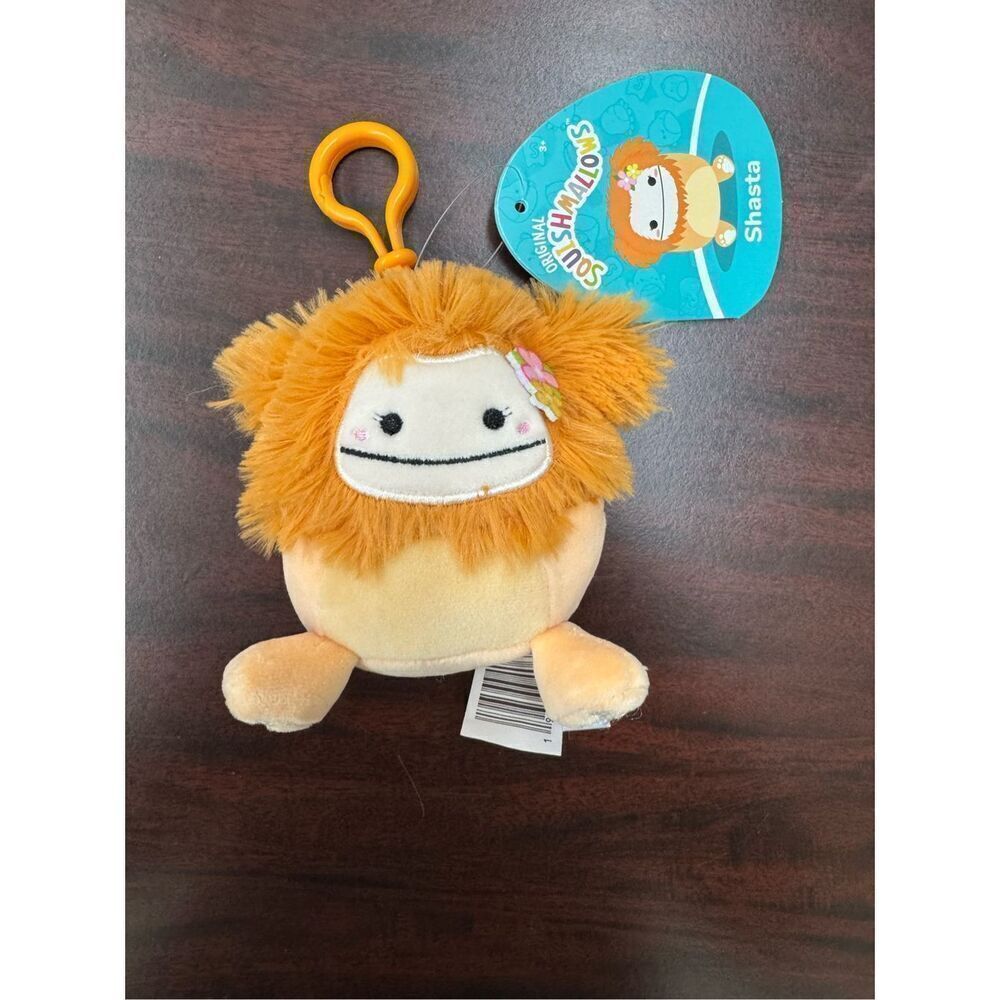 NWT Shasta Bigfoot Squishmallows 3.5 Inch Backpack Clip